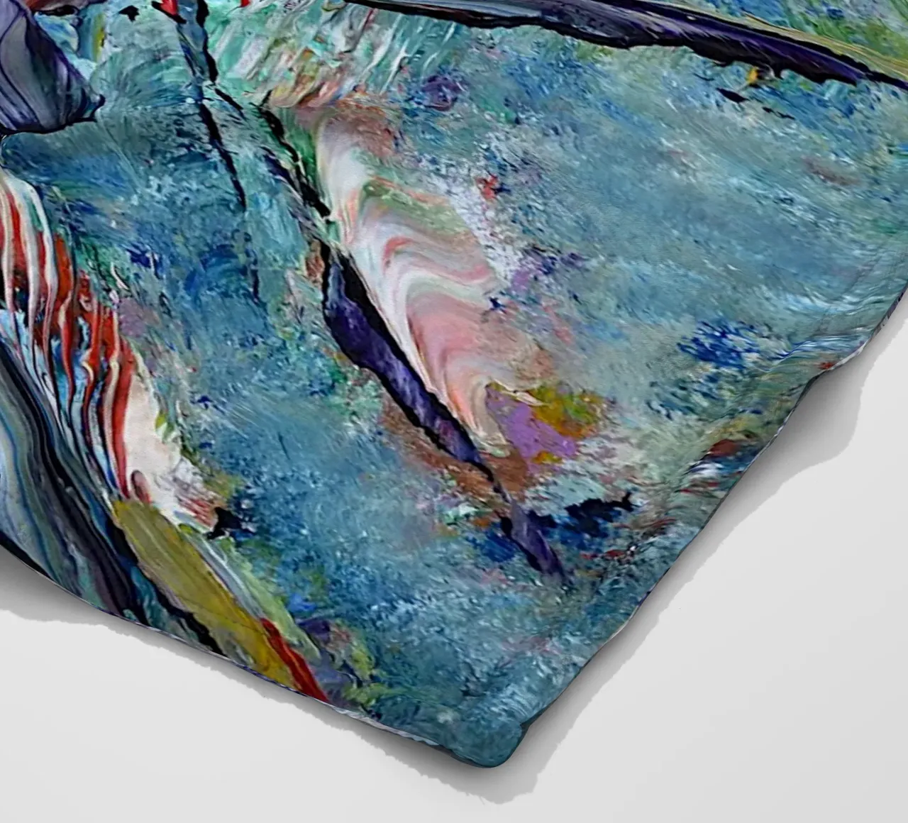 KUS MIJ fleecedeken van Thierry Vobmann Abstract painting