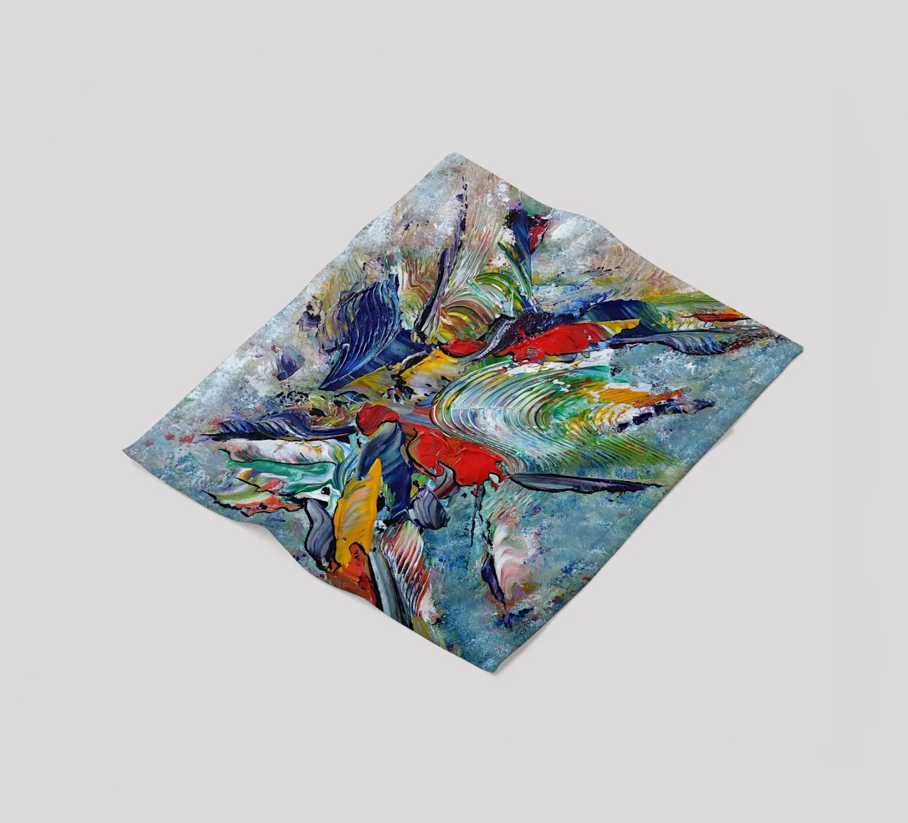 KUS MIJ fleecedeken van Thierry Vobmann Abstract painting