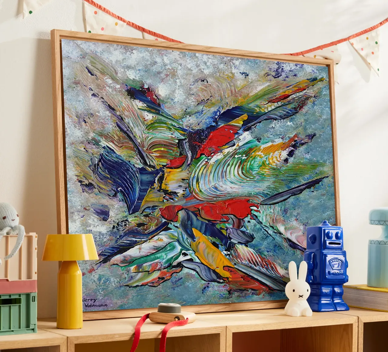 BACIAMI plexiglass da Thierry Vobmann Abstract painting