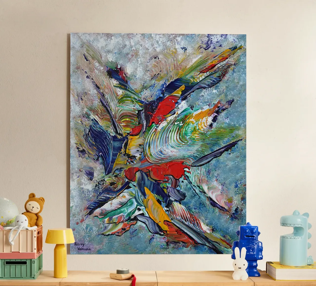 BACIAMI plexiglass da Thierry Vobmann Abstract painting