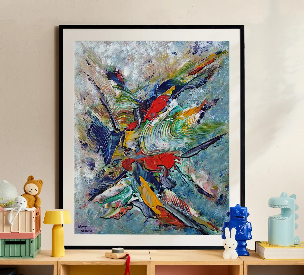 BACIAMI poster da Thierry Vobmann Abstract painting