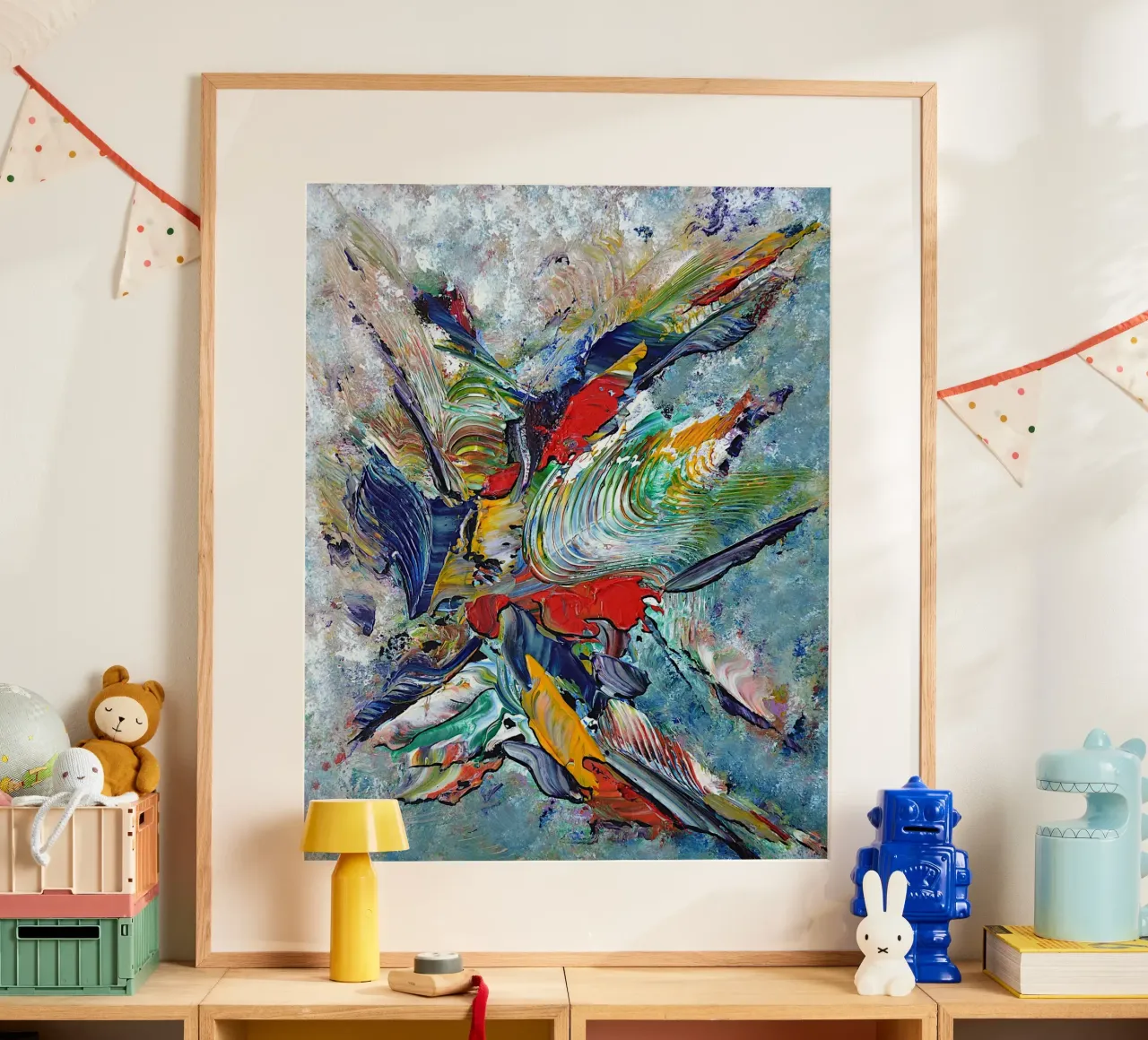 BACIAMI poster da Thierry Vobmann Abstract painting