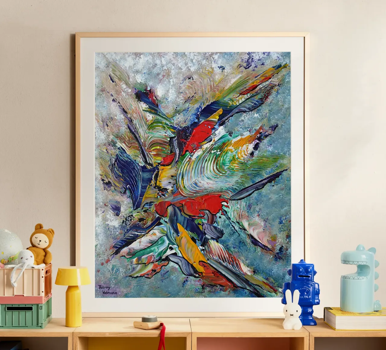 BACIAMI poster da Thierry Vobmann Abstract painting