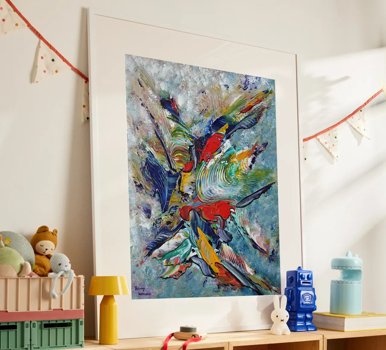 BACIAMI poster da Thierry Vobmann Abstract painting