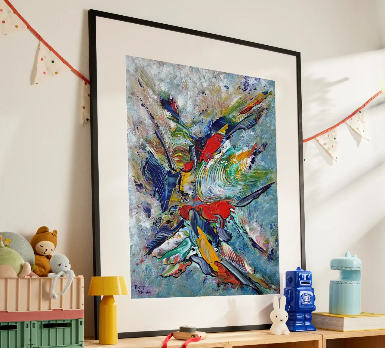 BACIAMI poster da Thierry Vobmann Abstract painting