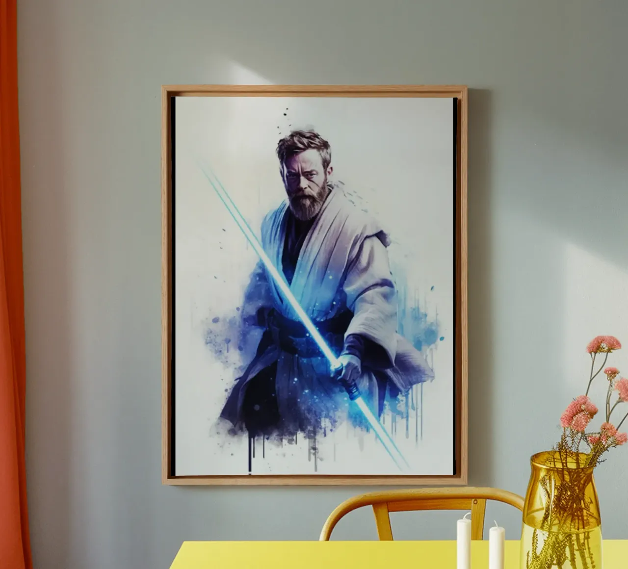 Maglietta classica di Obi - Wan Kenobi tela con Cornice a cassetta da brands1.0