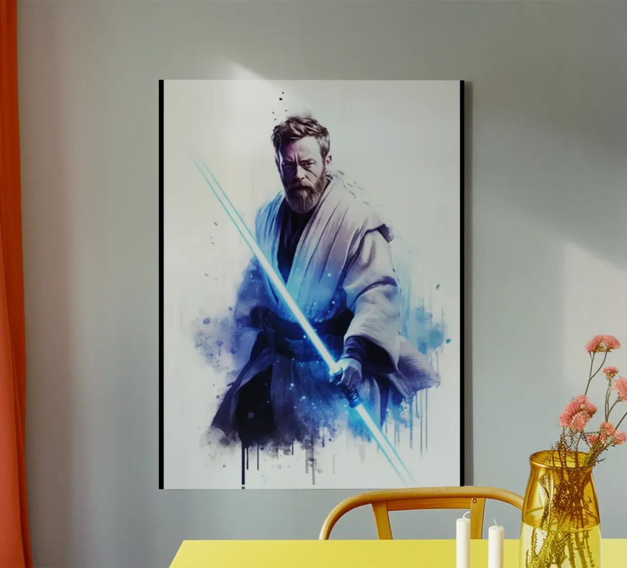 Maglietta classica di Obi - Wan Kenobi tela con Cornice a cassetta da brands1.0