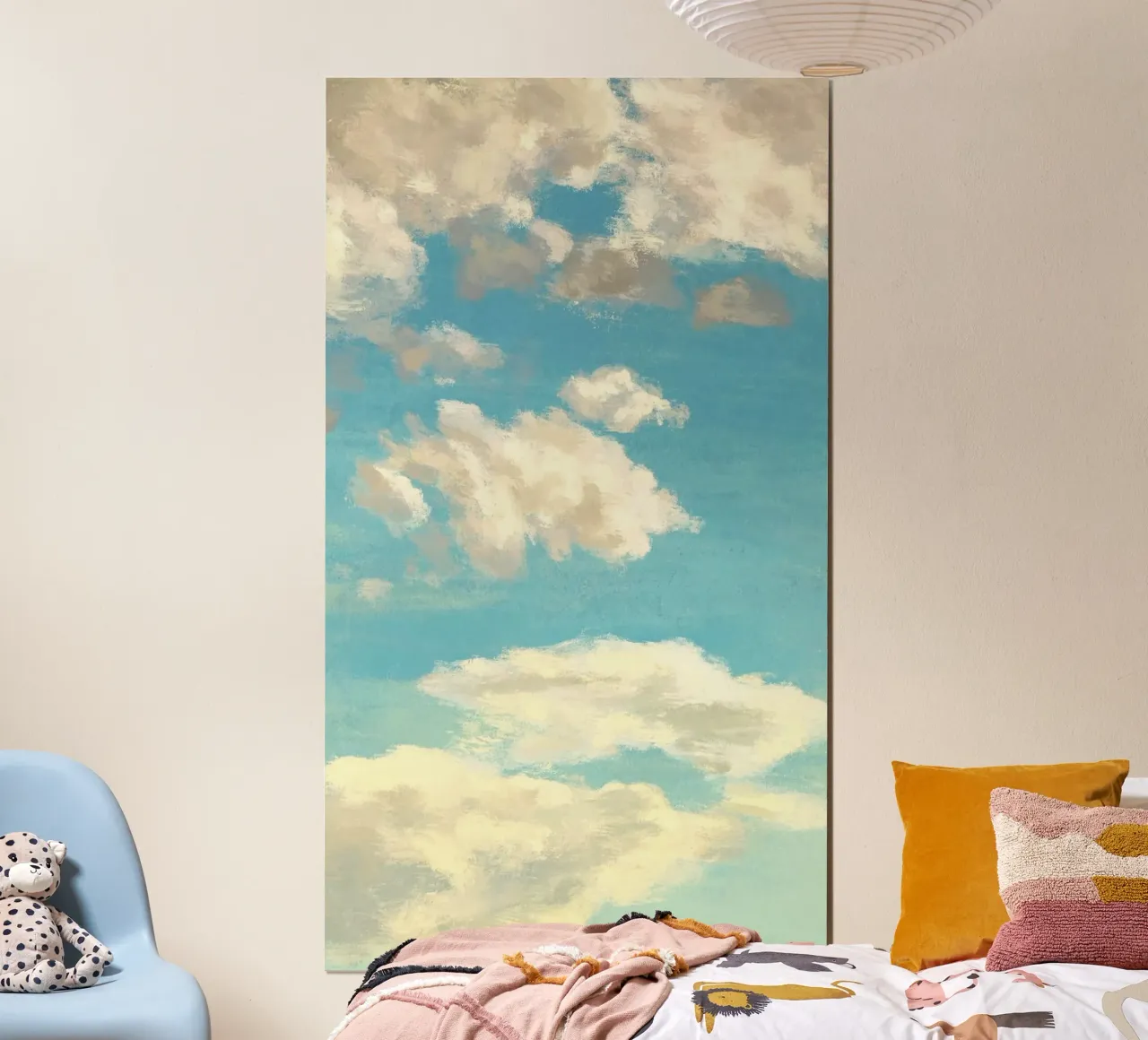 cloud on sky wave poster con telaio in plastica da miracle