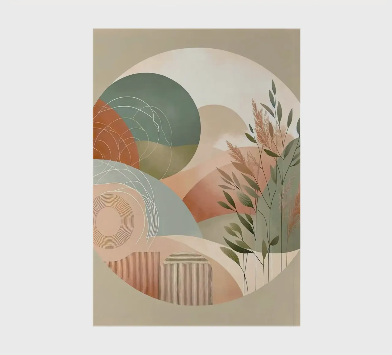 nature in circle window notebook by miracle