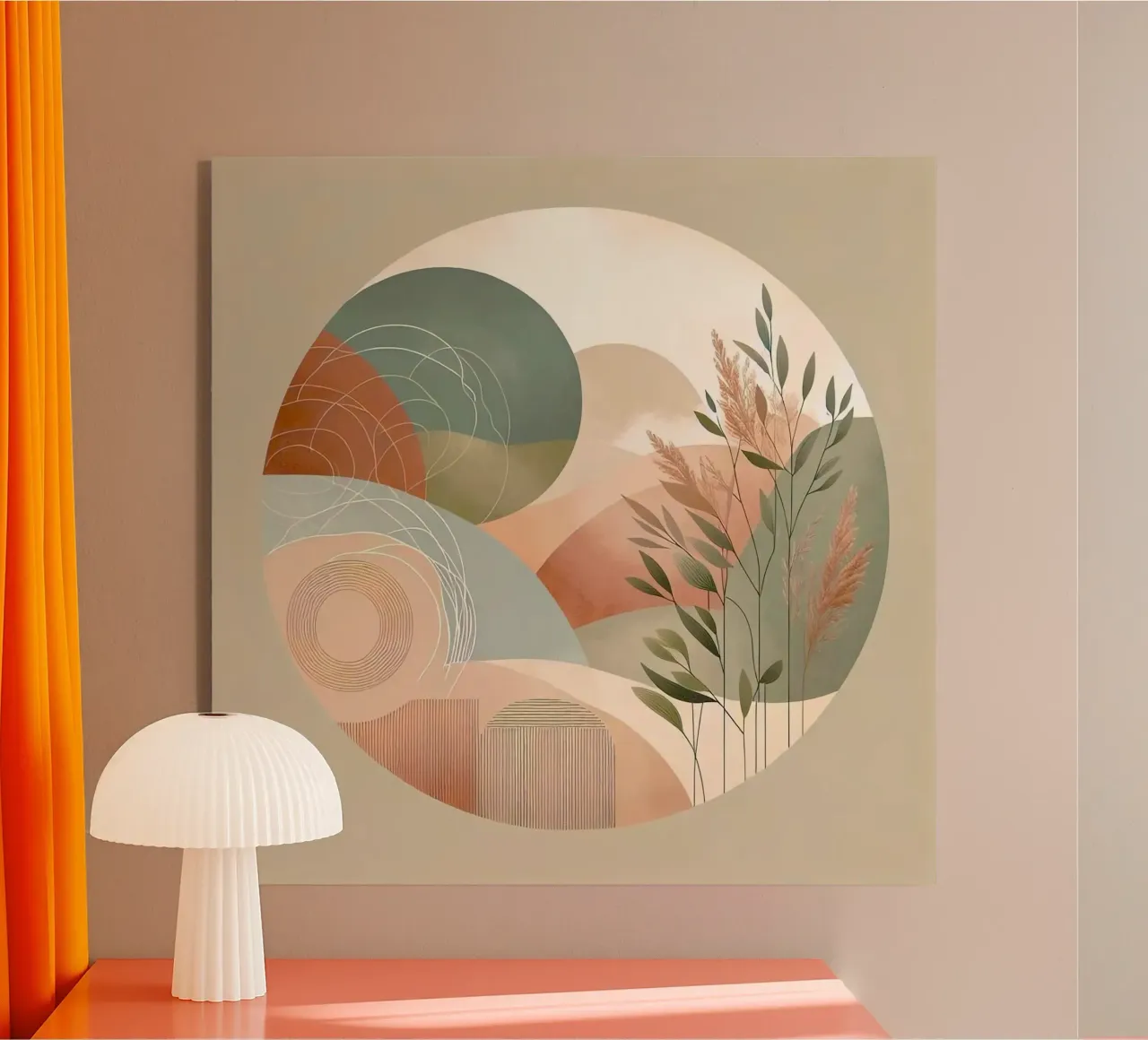 nature in circle window plexiglass da miracle