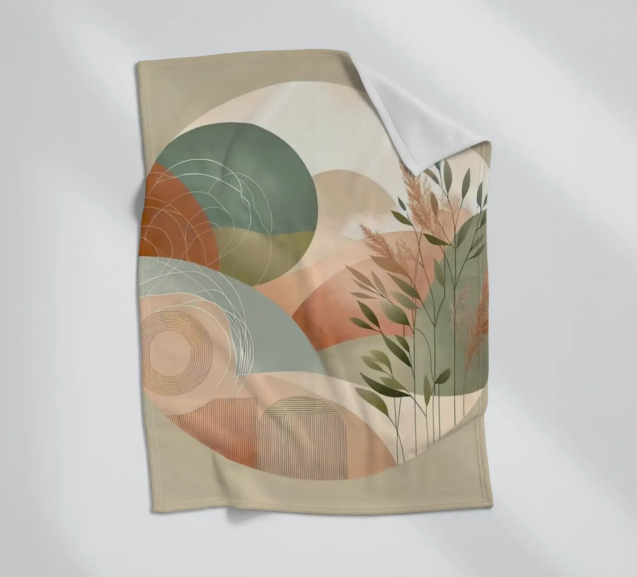 nature in circle window coperta in pile da miracle