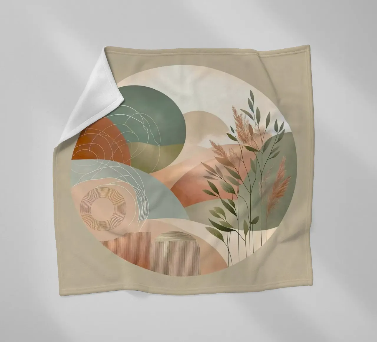 nature in circle window coperta in pile da miracle