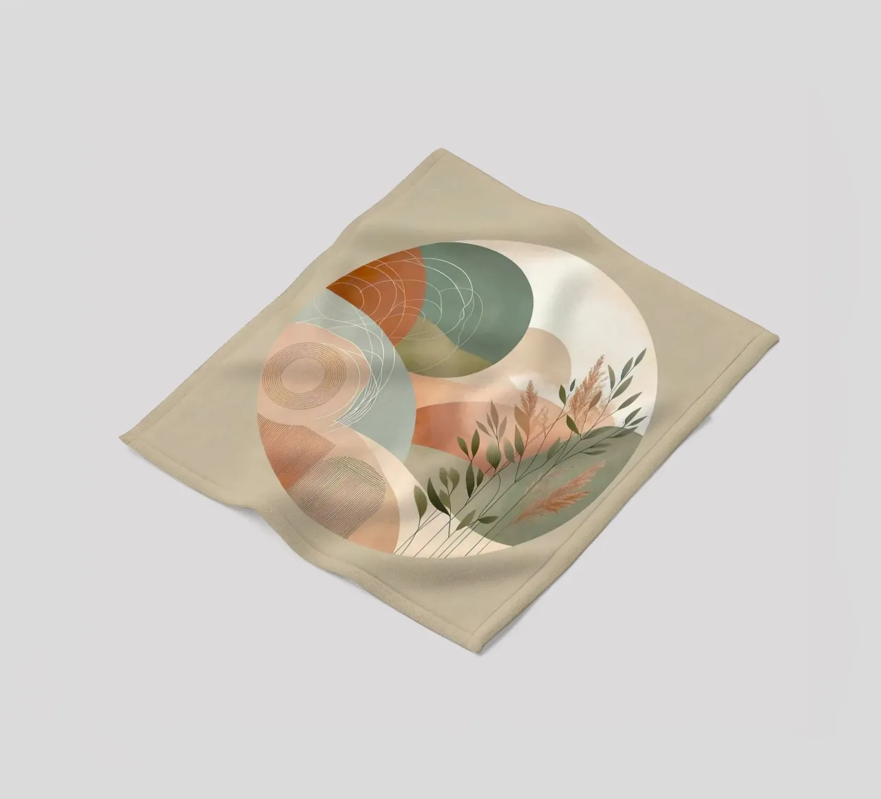 nature in circle window coperta in pile da miracle