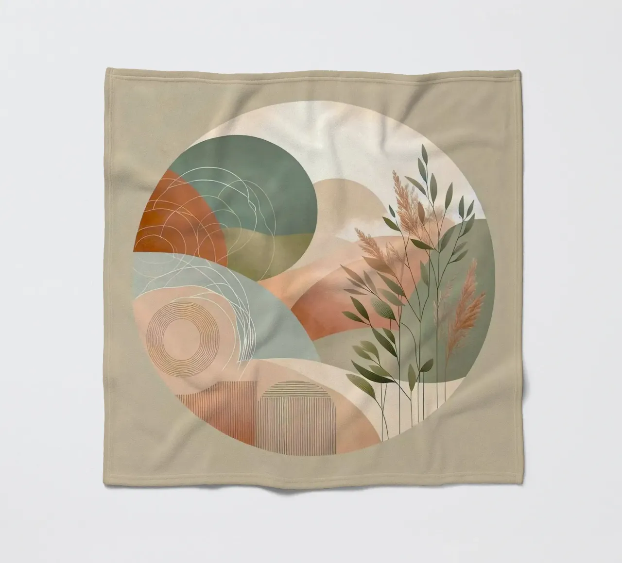 nature in circle window coperta in pile da miracle