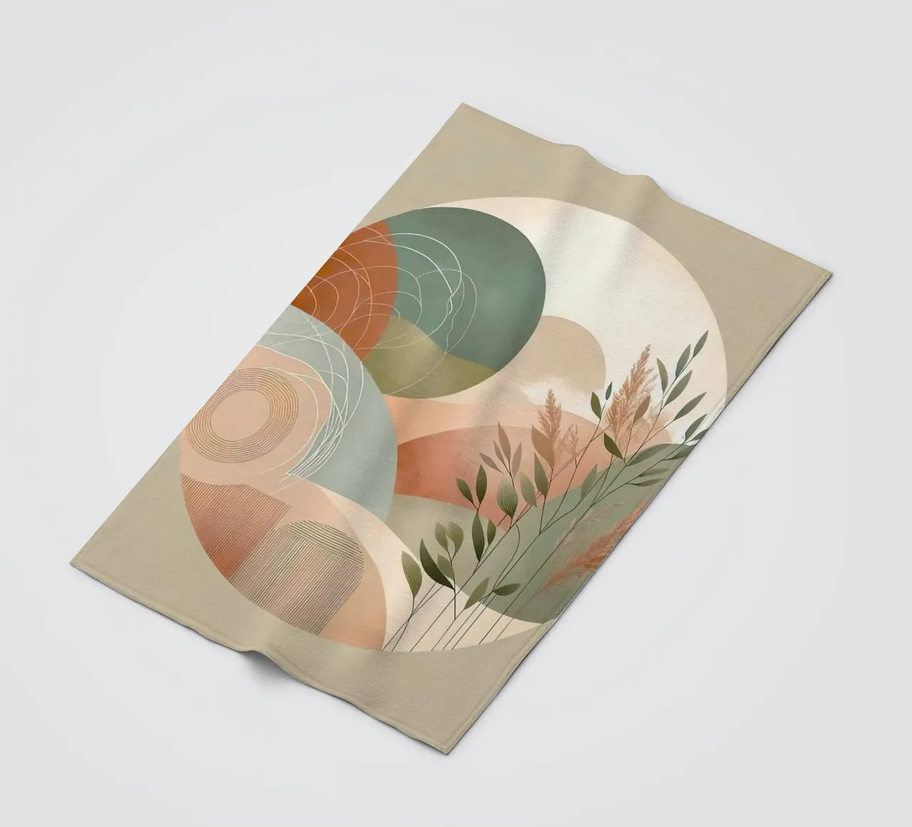 nature in circle window coperta in pile da miracle