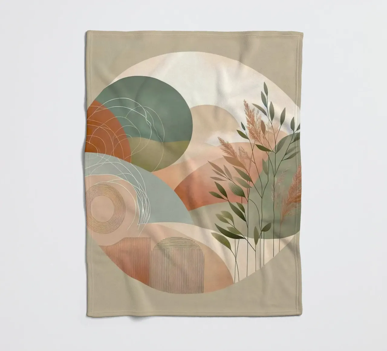 nature in circle window coperta in pile da miracle