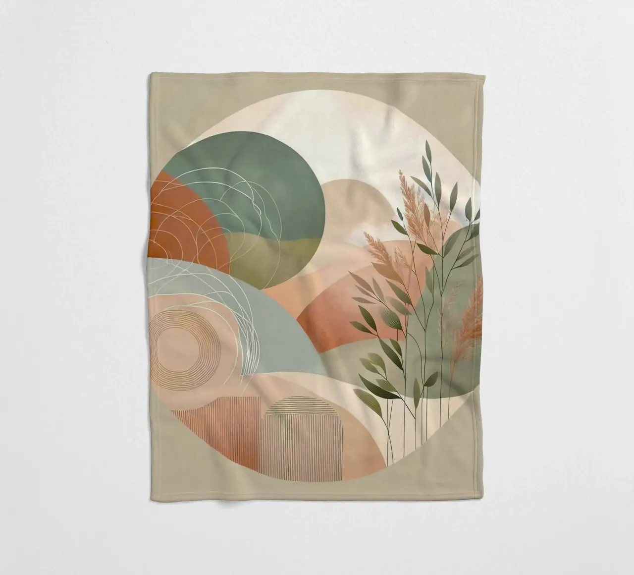 nature in circle window coperta in pile da miracle