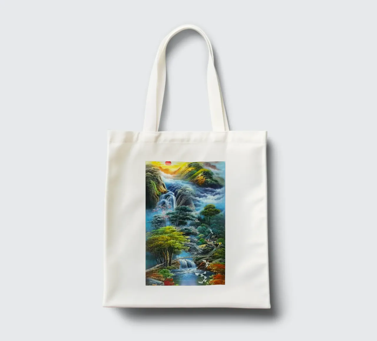 waterflow and tree forest borsa in juta da miracle