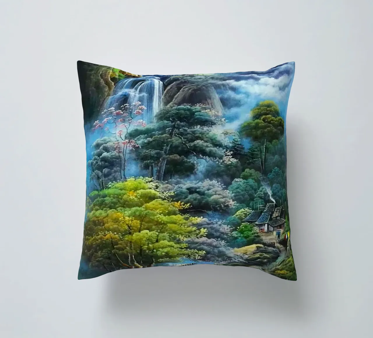 waterflow and tree forest cuscino da miracle