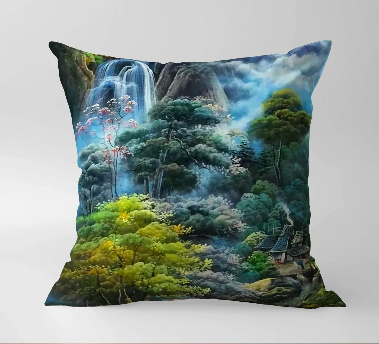 waterflow and tree forest cuscino da miracle