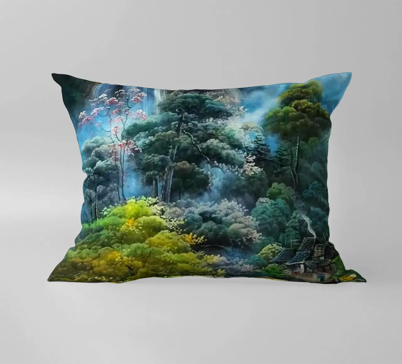 waterflow and tree forest cuscino da miracle