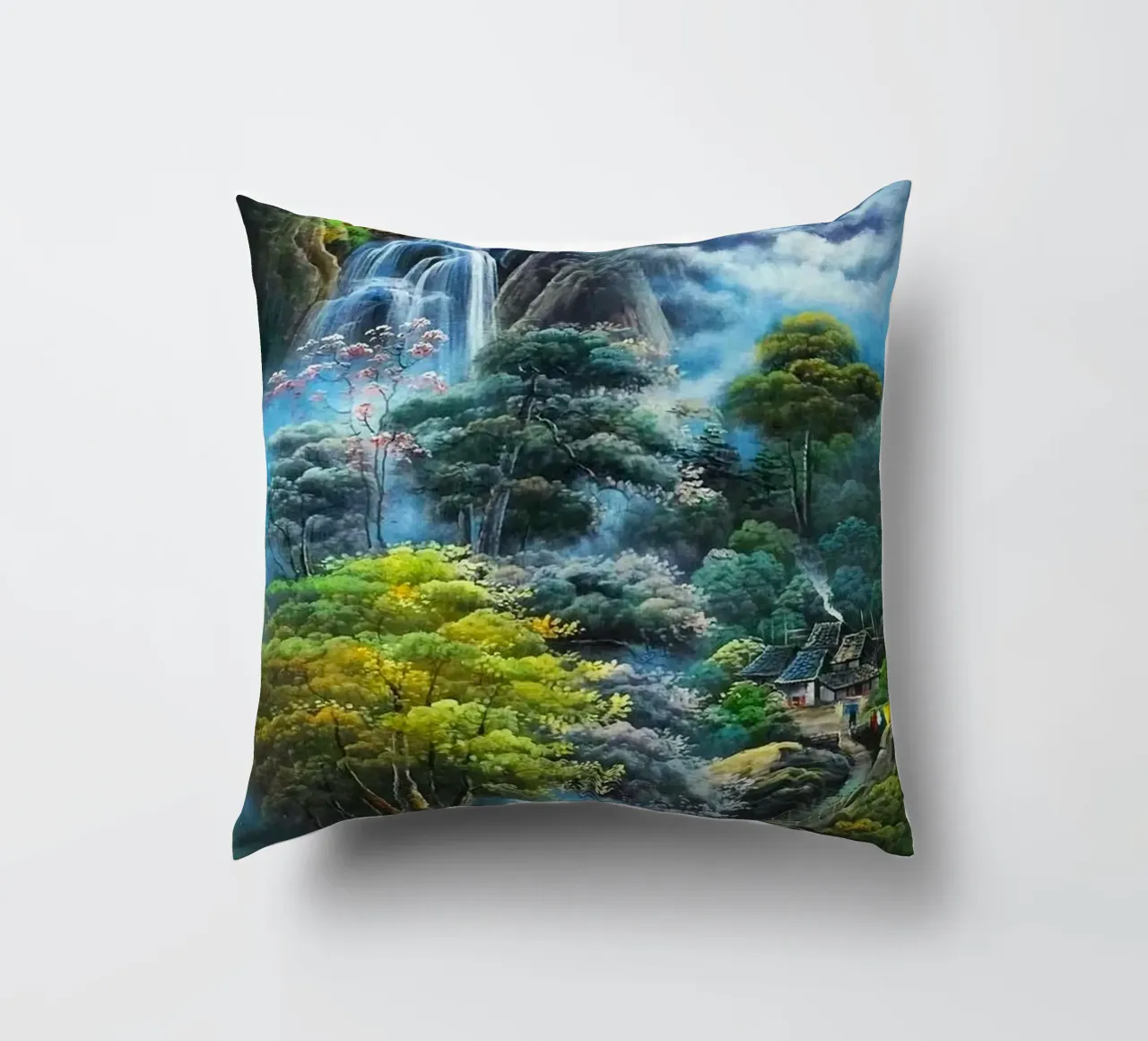 waterflow and tree forest cuscino da miracle
