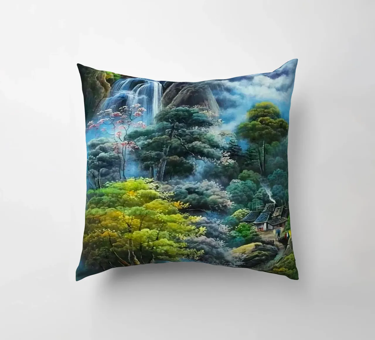 waterflow and tree forest cuscino da miracle