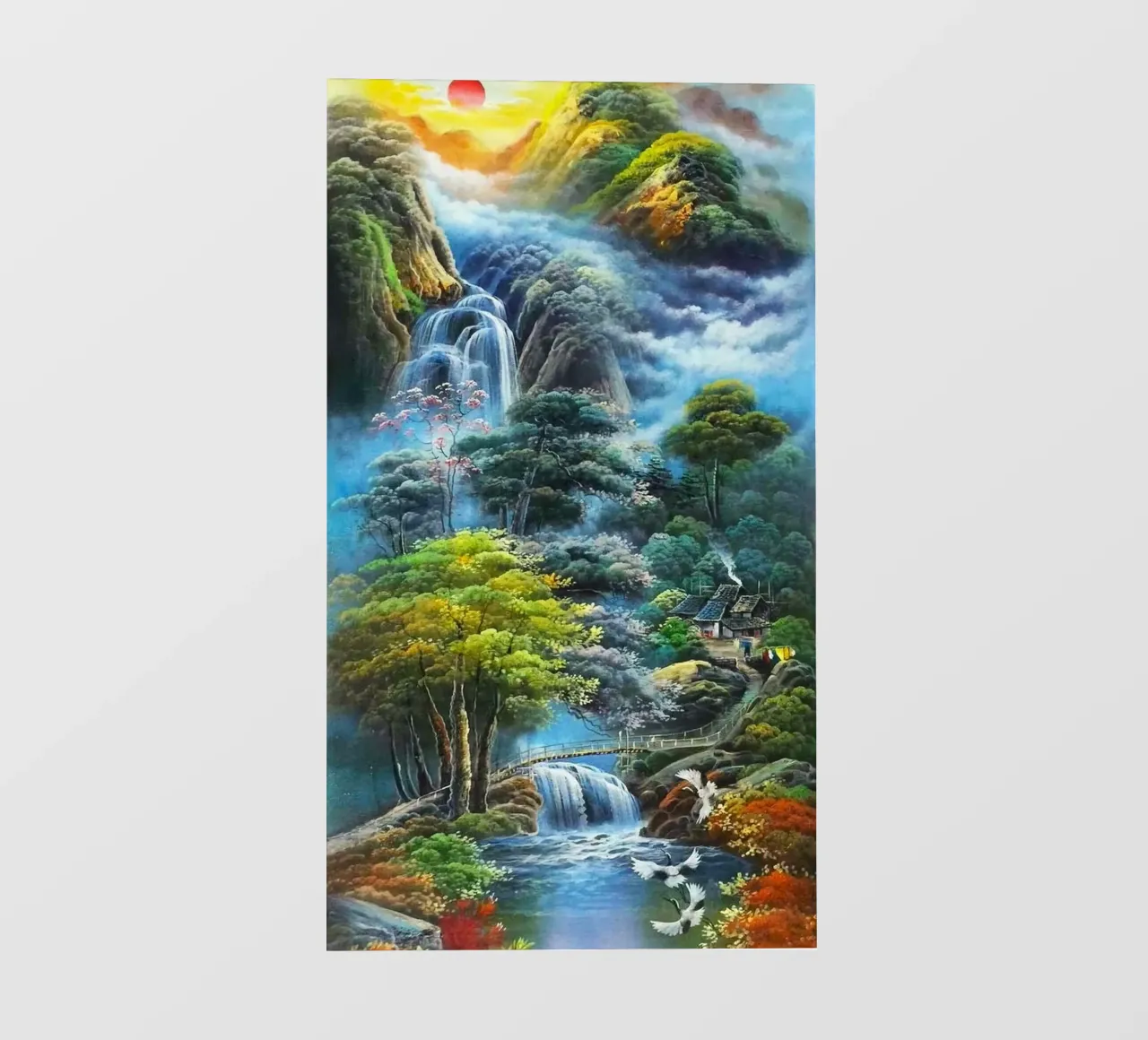 waterflow and tree forest pellicola backlit da miracle