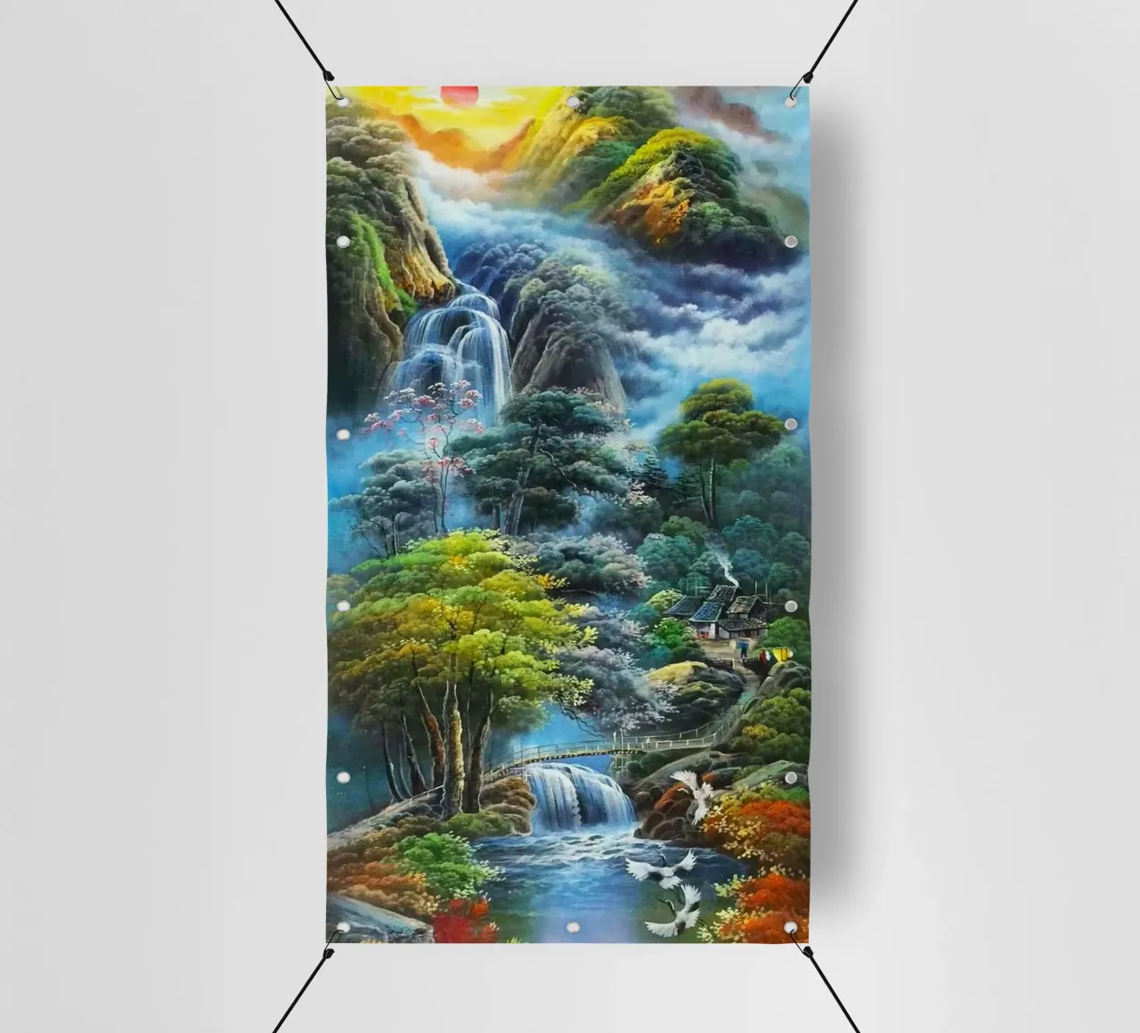 waterflow and tree forest telo in pvc da miracle