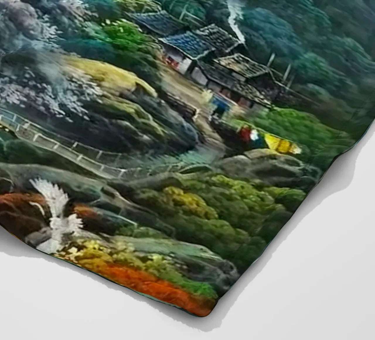 waterflow and tree forest coperta in pile da miracle