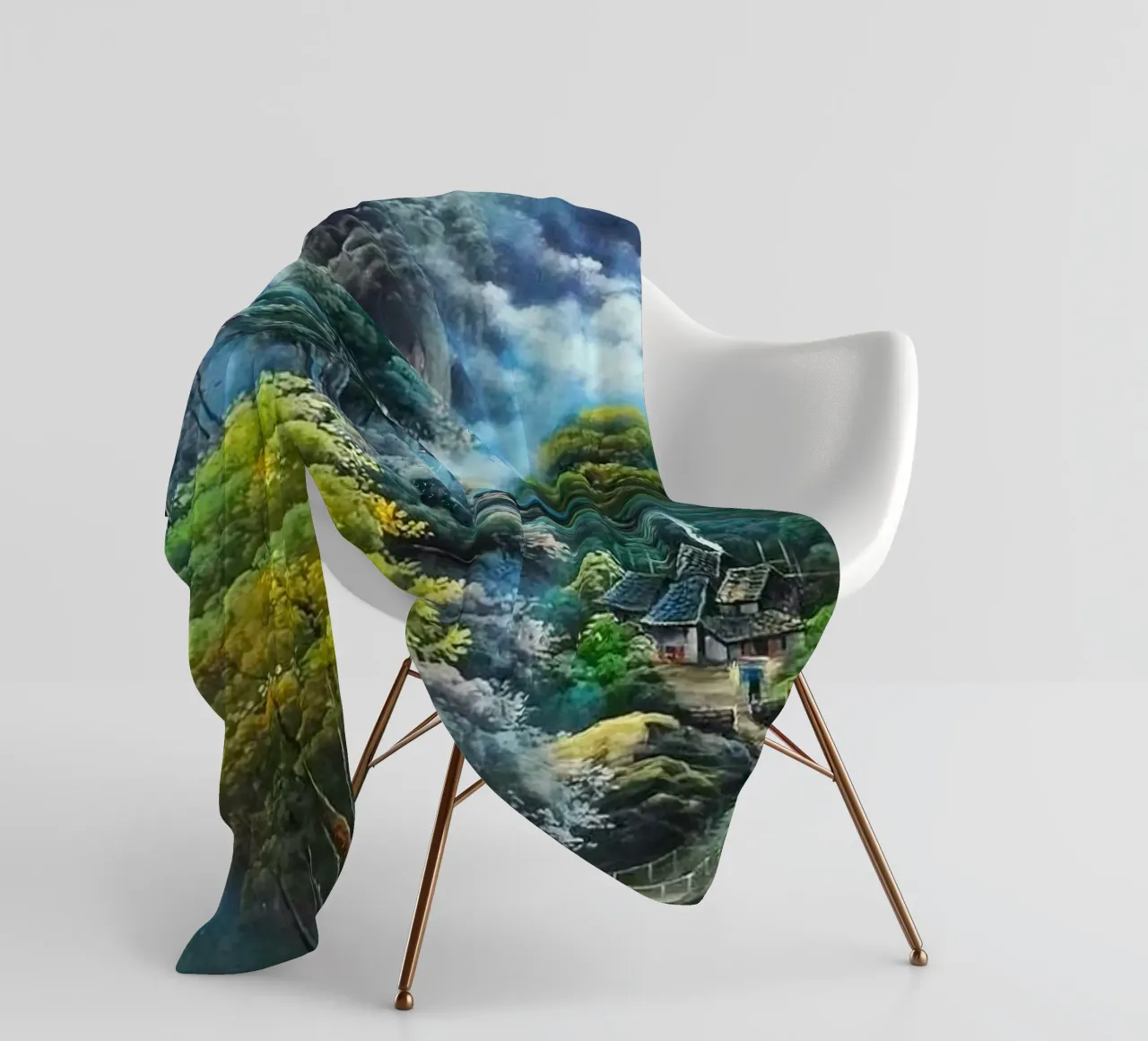waterflow and tree forest coperta in pile da miracle
