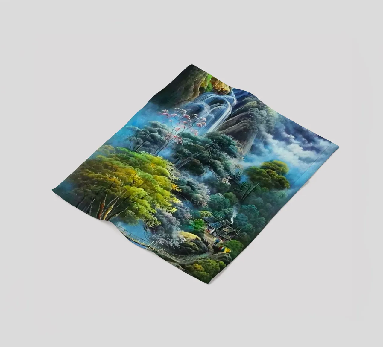 waterflow and tree forest coperta in pile da miracle