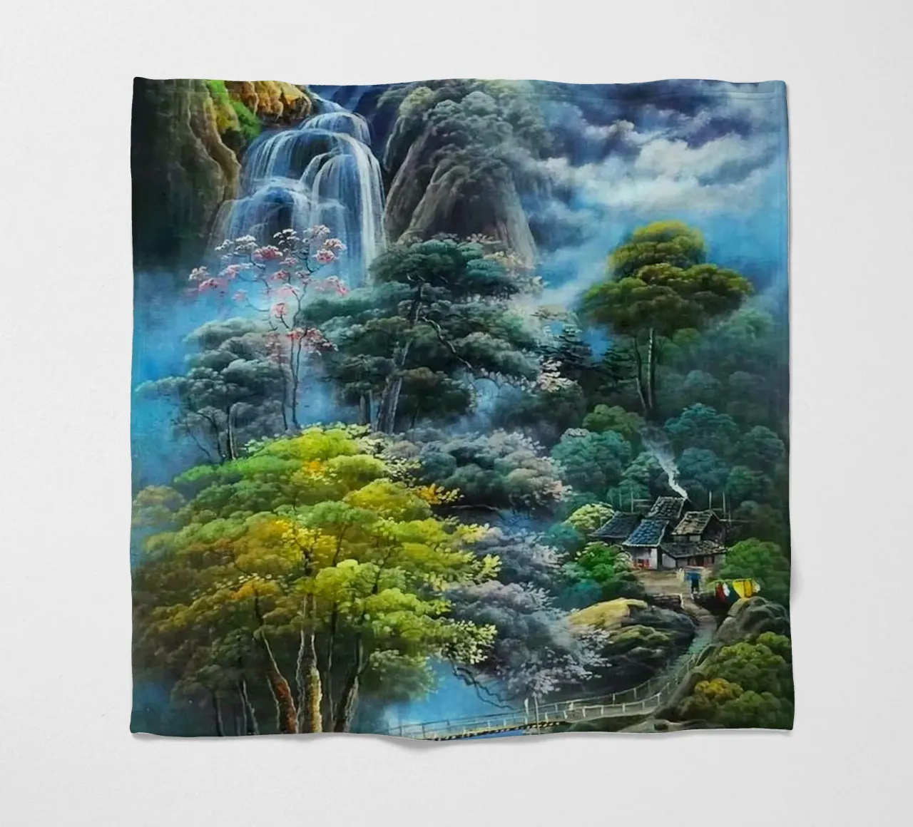 waterflow and tree forest coperta in pile da miracle