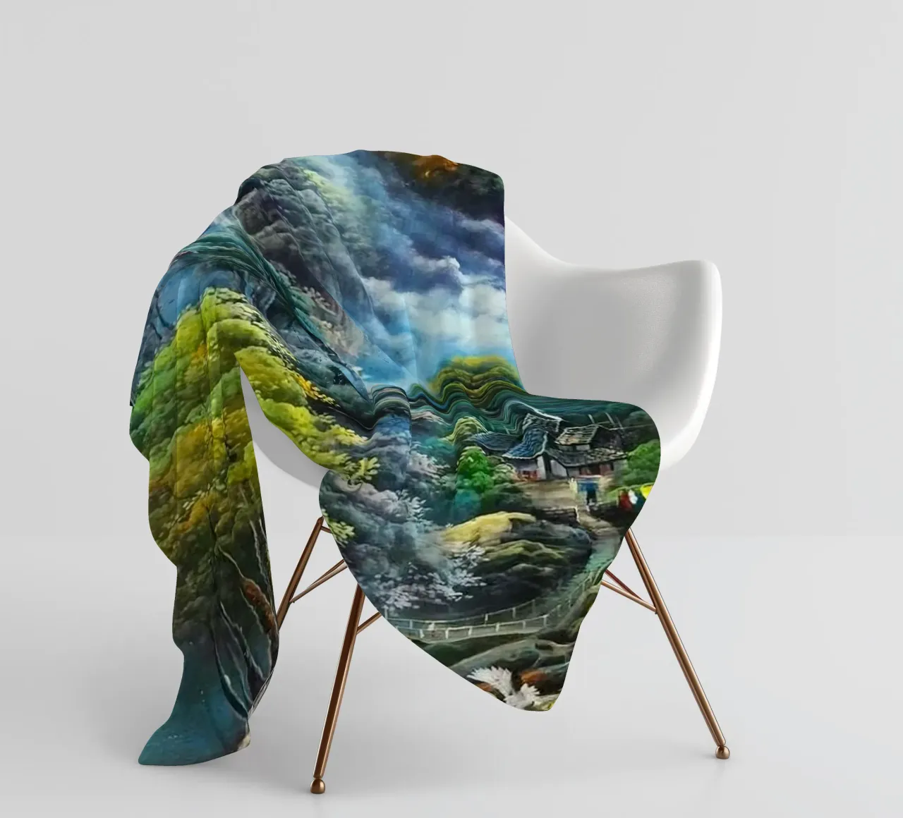 waterflow and tree forest coperta in pile da miracle
