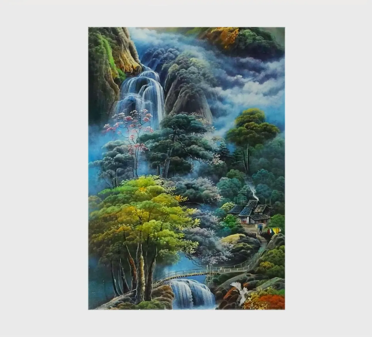 waterflow and tree forest notebook by miracle