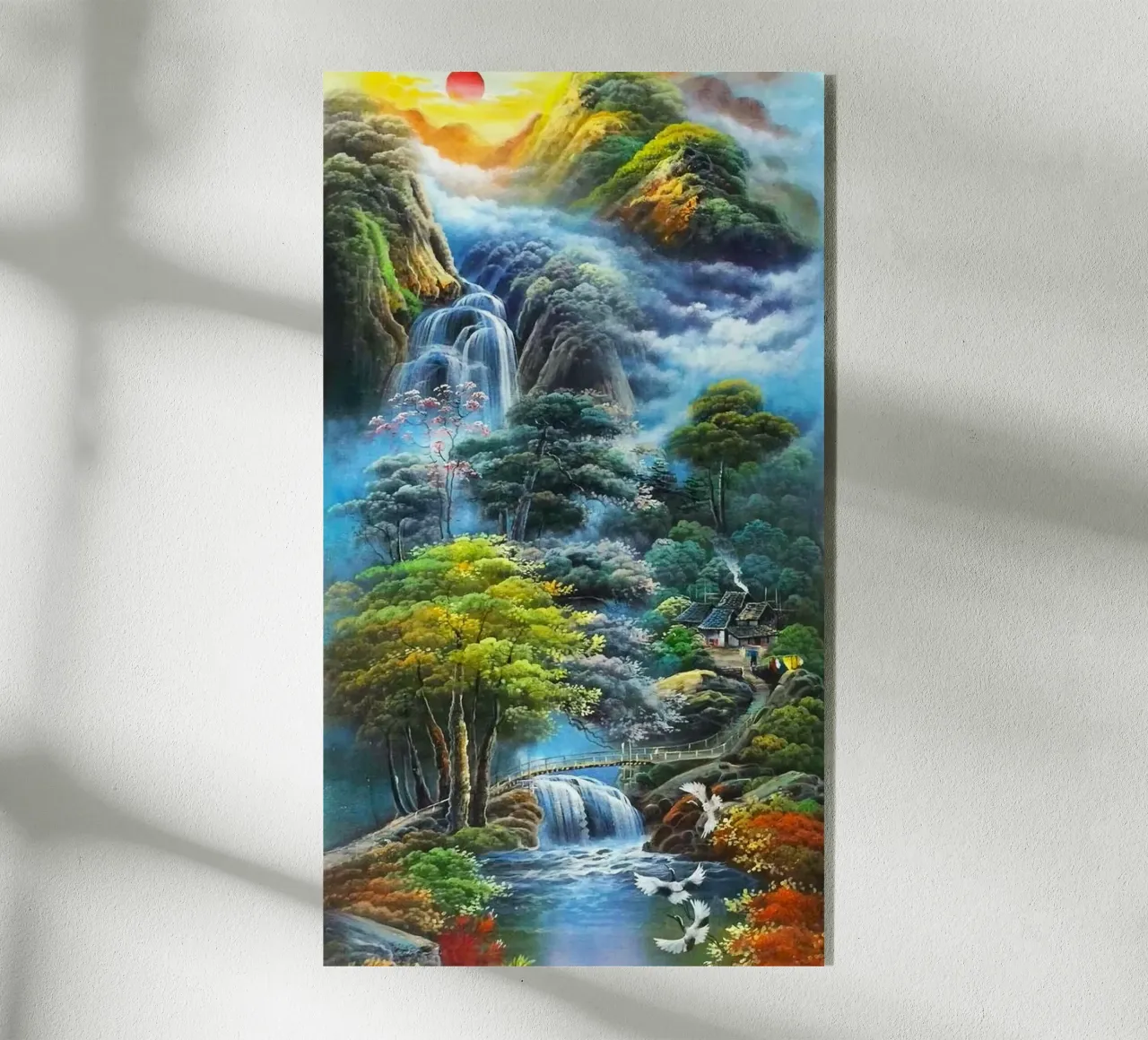 waterflow and tree forest plexiglass da miracle