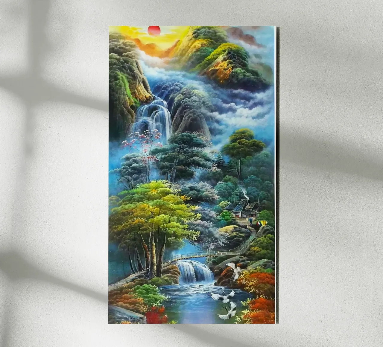 waterflow and tree forest alluminio dibond da miracle