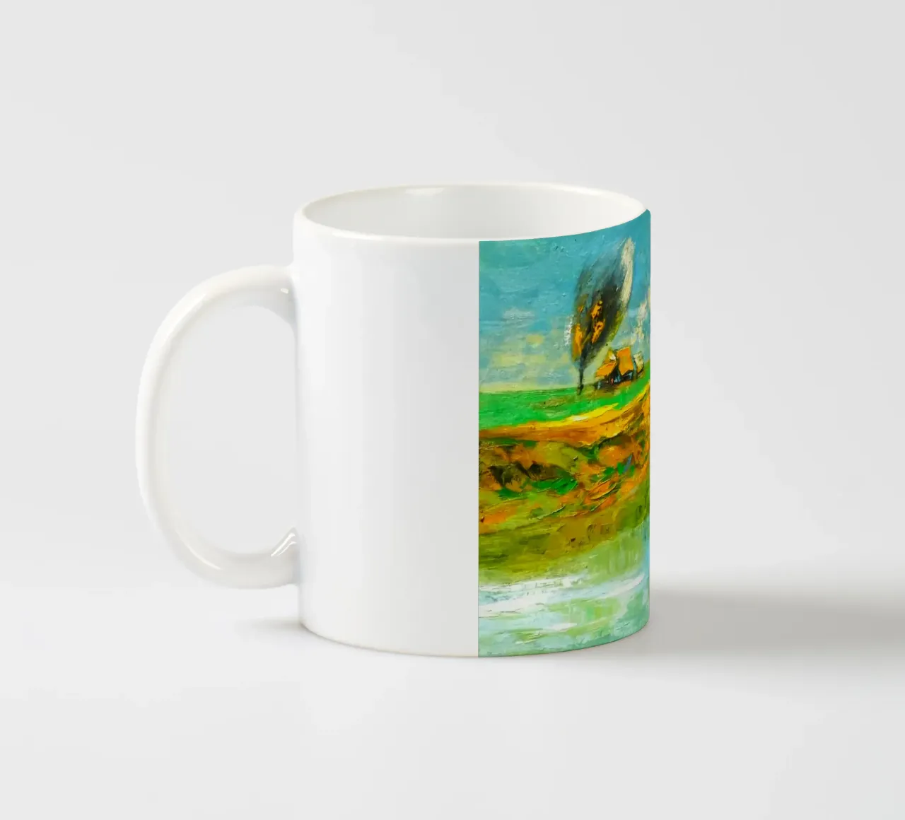 art color sky and land tazza in ceramica da miracle
