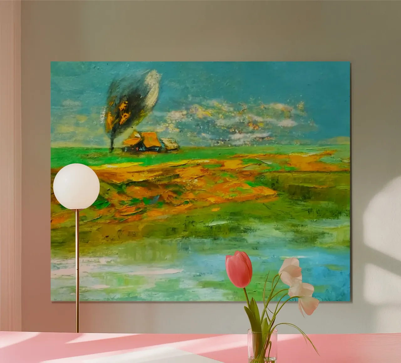 art color sky and land poster da miracle