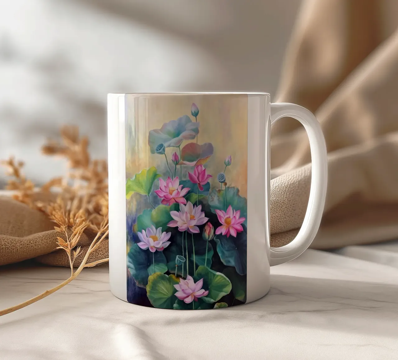 cactus scene tazza in ceramica da miracle