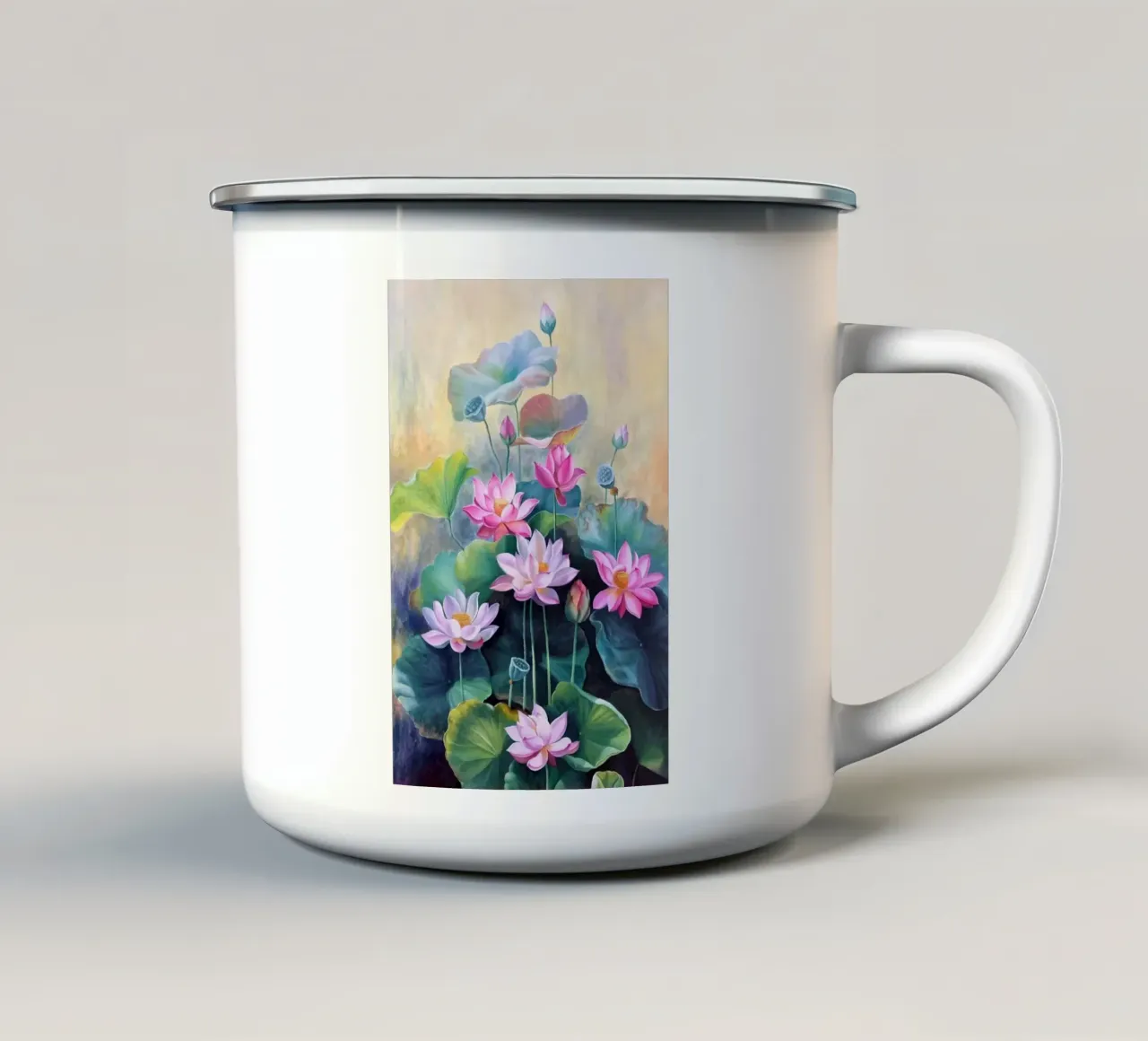 cactus scene tazza in smalto da miracle