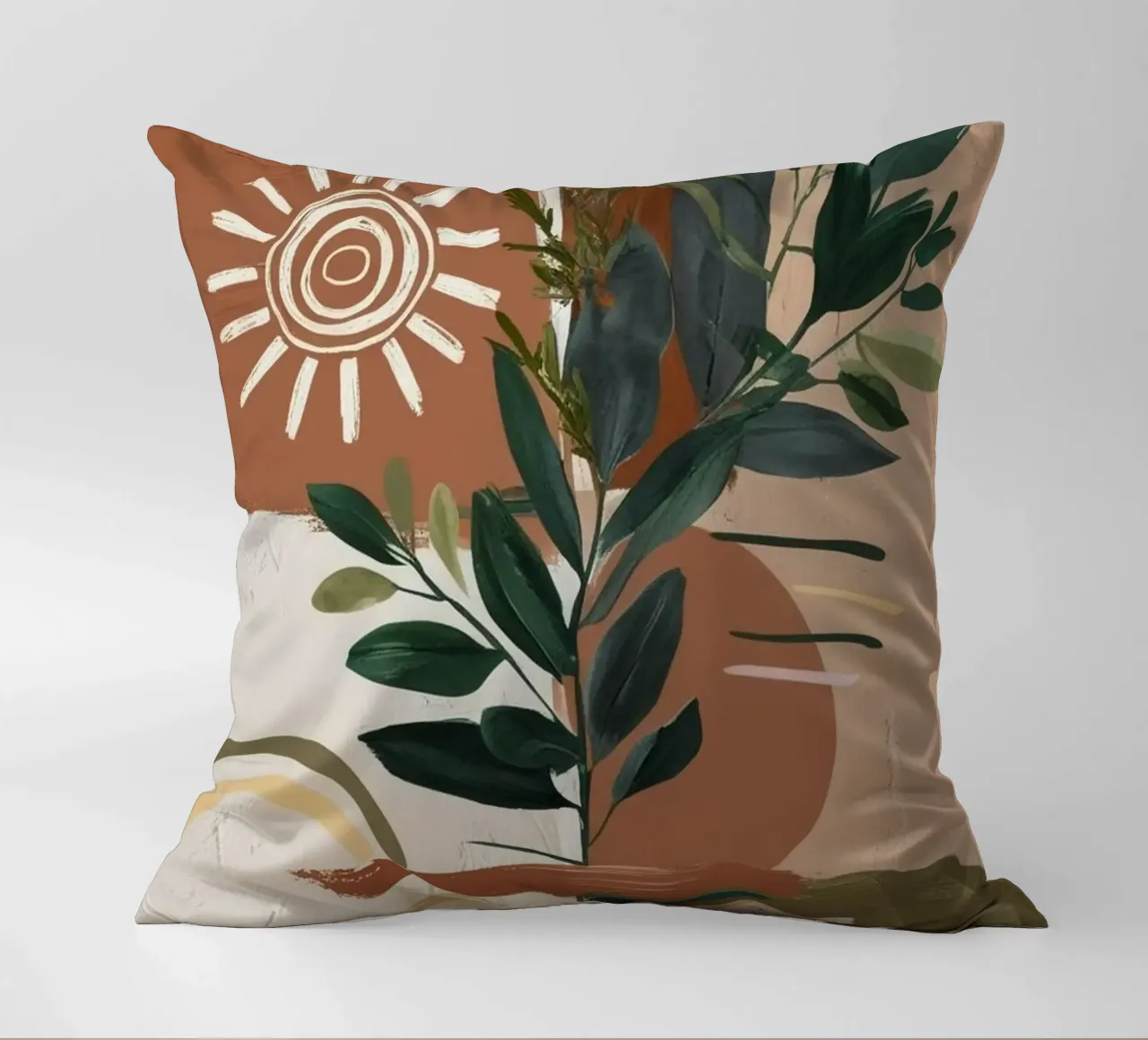 art brown branch colorful cuscino da miracle