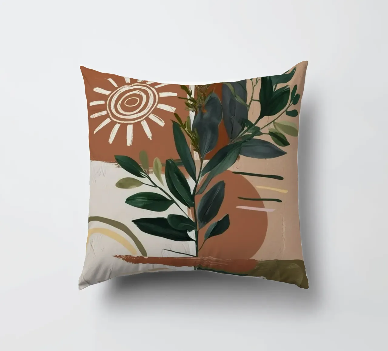 art brown branch colorful cuscino da miracle