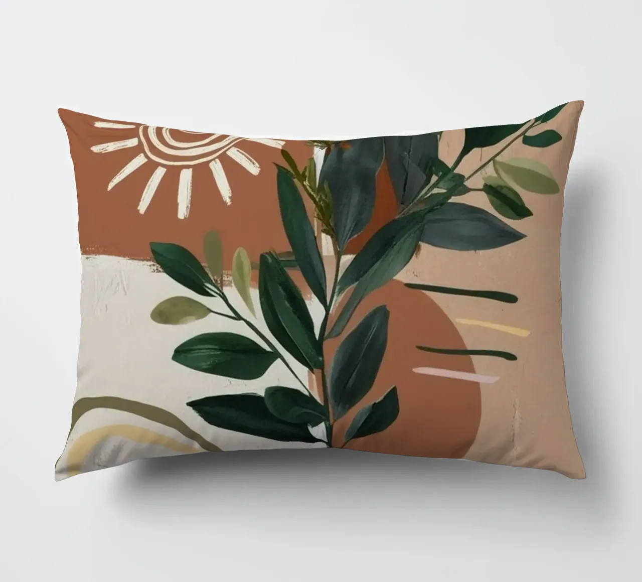 art brown branch colorful cuscino da miracle