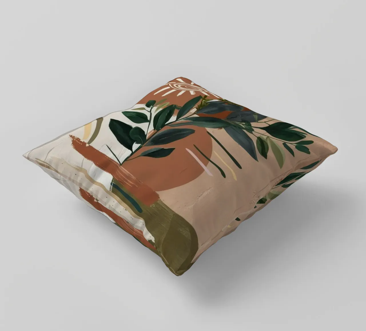 art brown branch colorful cuscino da miracle