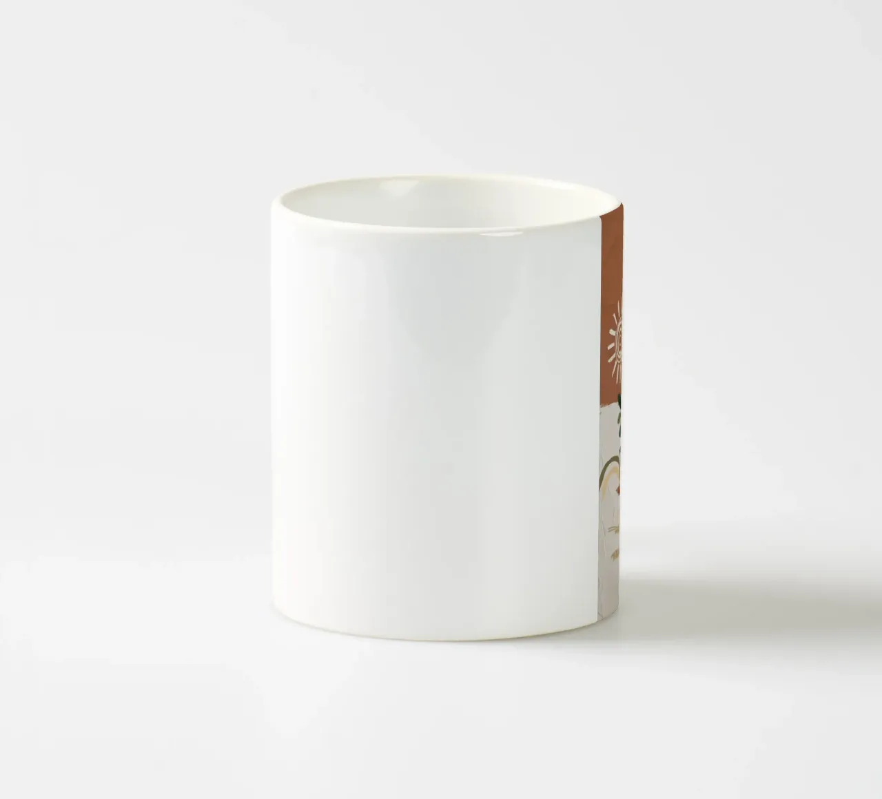 art brown branch colorful tazza in ceramica da miracle