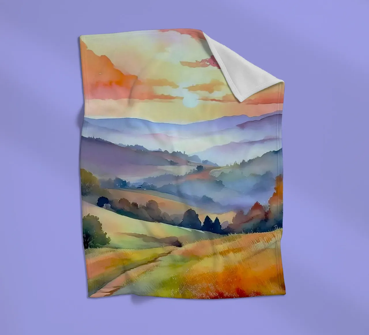 nature colorgradient coperta in pile da miracle