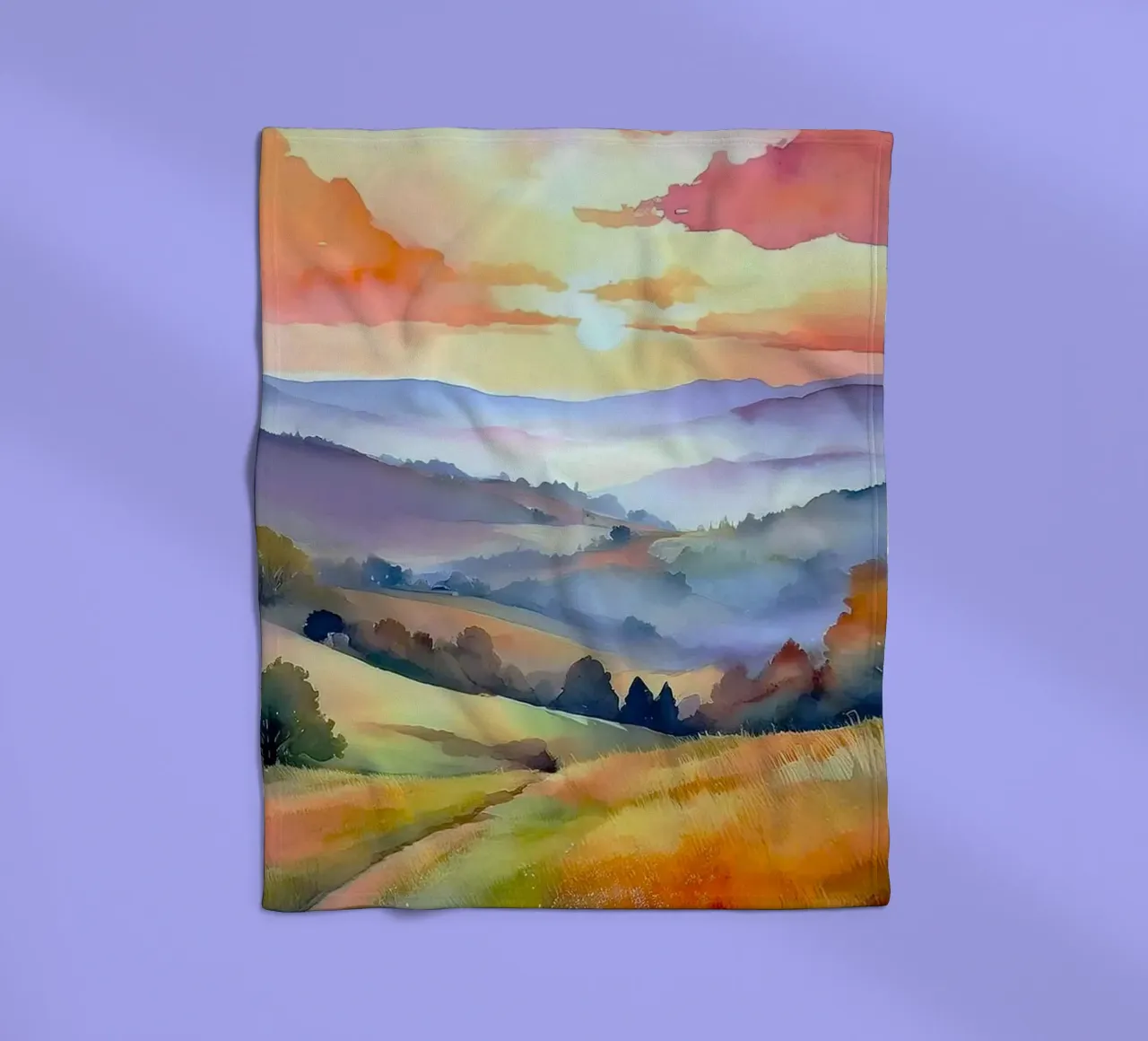 nature colorgradient coperta in pile da miracle