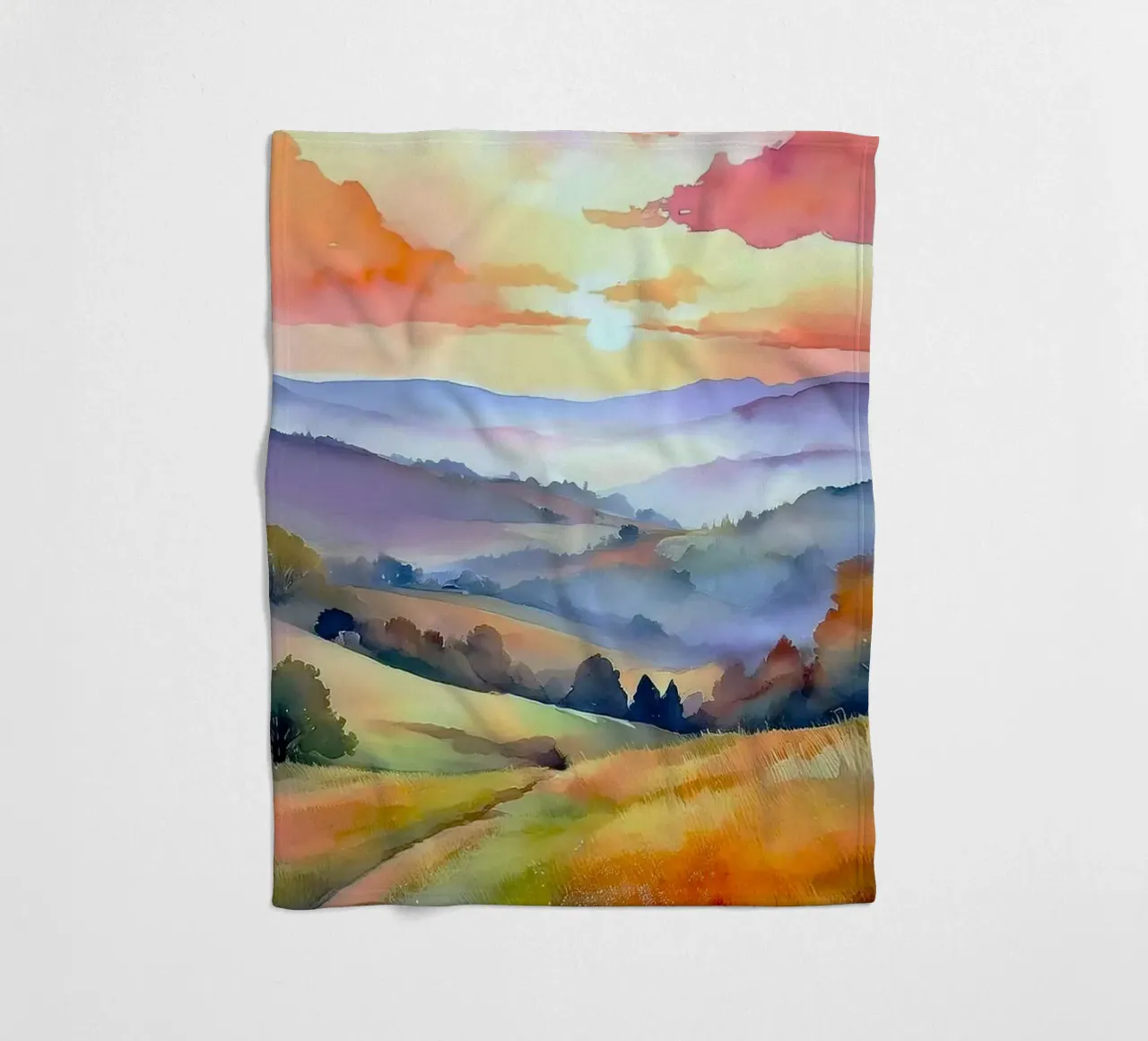 nature colorgradient coperta in pile da miracle