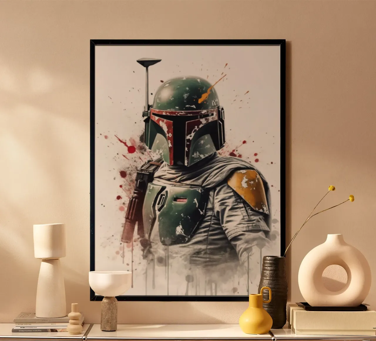 Maglietta classica The Wars poster con telaio in legno da brands1.0